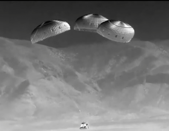 Boeing Starliner touchdown New Mexico