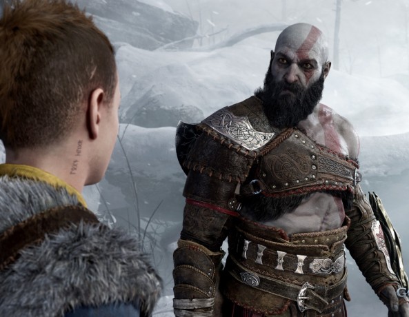 God of war ragnarok kratos and Atreus