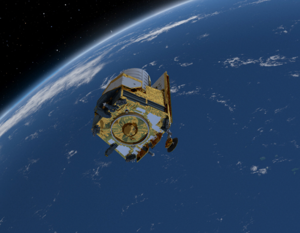 Euclid space telescope artist illustration