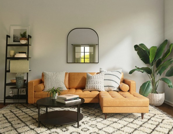 brown wooden bed frame with white and brown bed linen