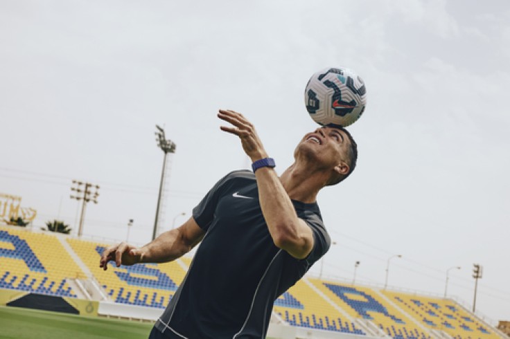 soccer player wearing a WHOOP fitness band
