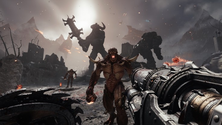 Doom the Dark Ages screenshot with big gun
