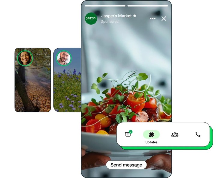 WhatsApp Channel discovery interface on mobile