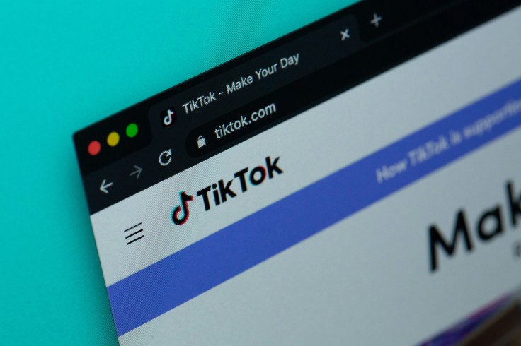 TikTok website open in browser tab