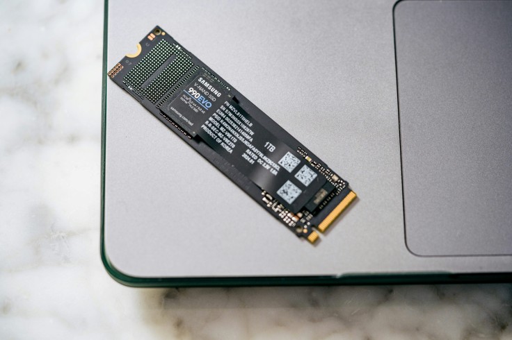 SSD On Top of Laptop