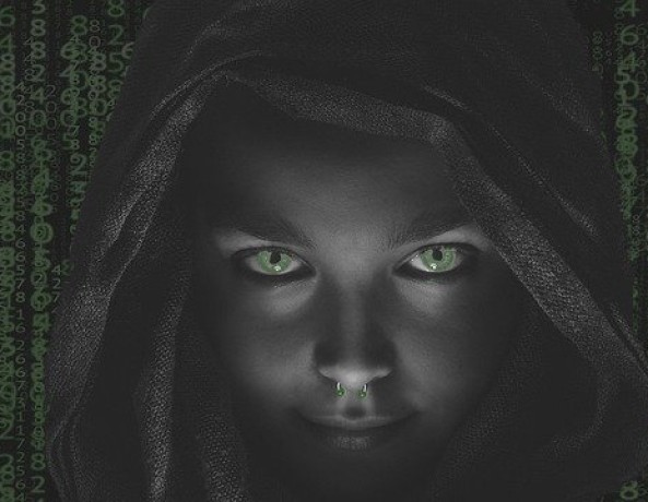 Depiction of a hacker