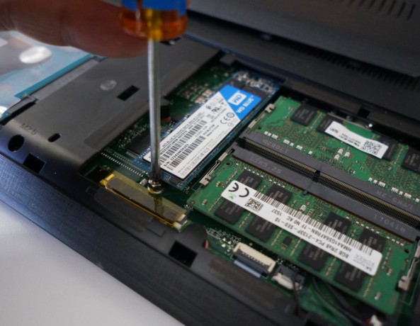 Installing an NVME SSD in a laptop