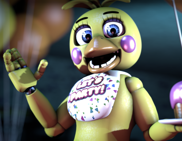Toy Chica from one of the Five Night at Freddy's games