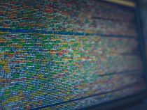 Code on a laptop screen