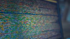 Code on a laptop screen