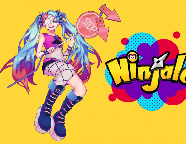 Ninjala logo with Lucy