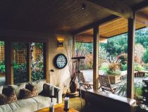 Telescope in a house