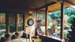 Telescope in a house