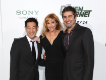 Grant Imahara with Kari Byron and Tory Belleci