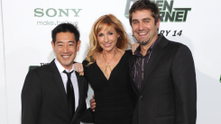 Grant Imahara with Kari Byron and Tory Belleci
