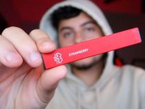 One of Puff Bar's e-cigarettes