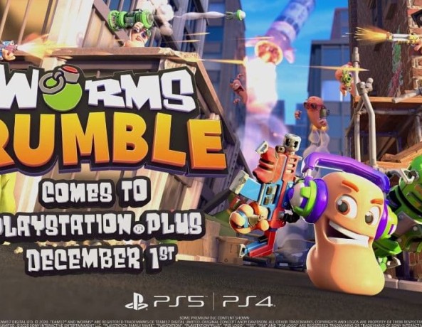 Worms Rumble Coming to PlayStation Plus this December